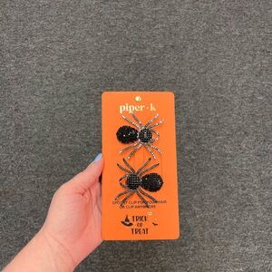 Halloween Spider Hair Clip Set- Medium
